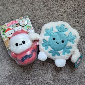 Fluffie Stuffiez 'Frost' And Bum Bumz Plush Snowflake